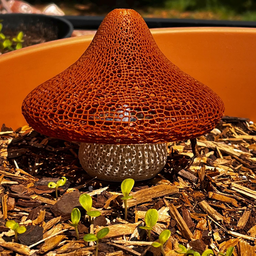 Gitter-Pilzlampe, 3D-gedruckt
