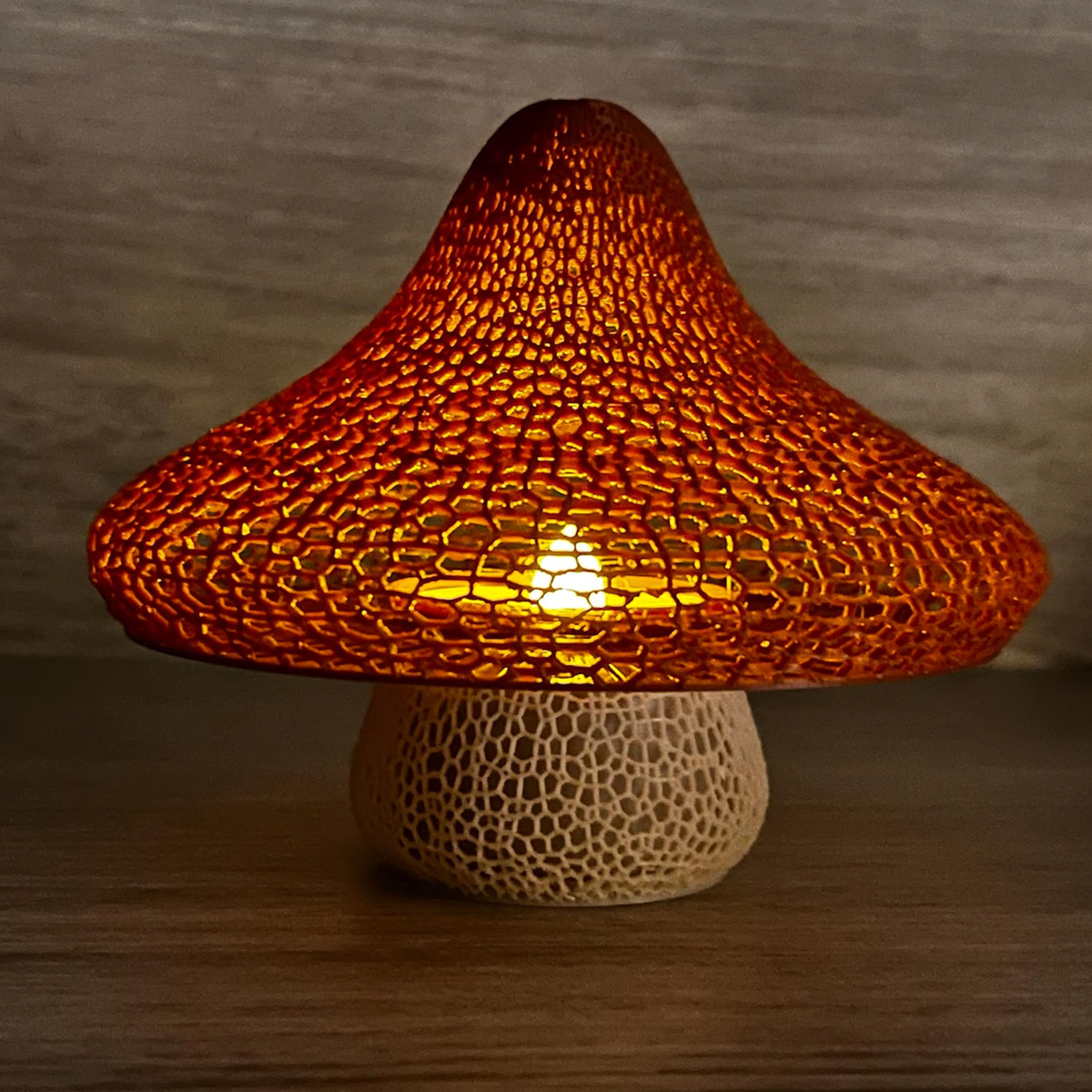 Gitter-Pilzlampe, 3D-gedruckt